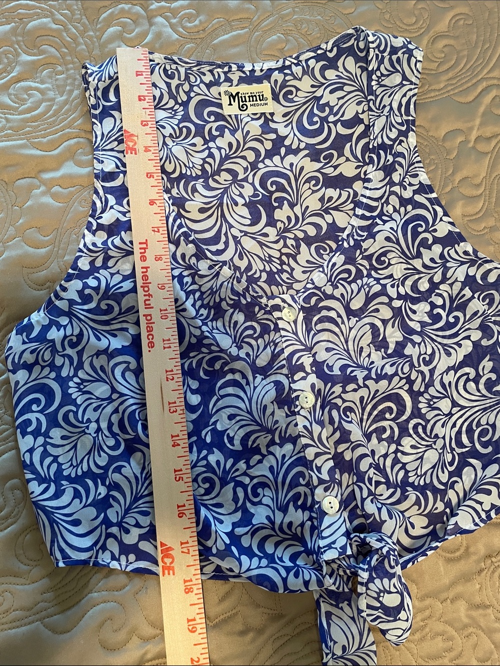 Show Me Your MuMu Tie-Front Lightweight Camisole M - Picture 11 of 12